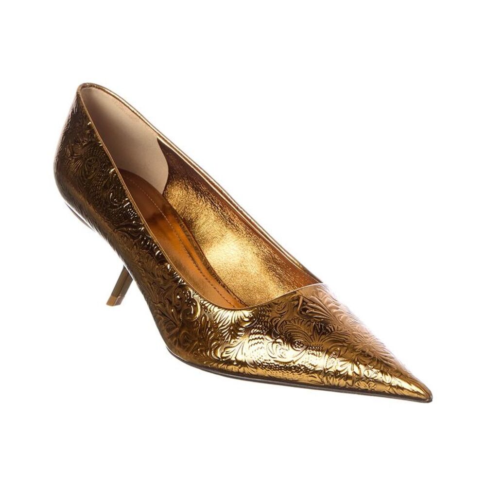 Ferragamo 76 Patent Pump, Gold